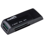 Natec Mini kaardilugeja ANT 3 NCZ-0560, 480 Mb/s, USB 2.0, SD, MMC, MS, Micro SD tugi, 4 pesa