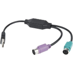 Gembird USB adapter 2xPS2->USB, UAPS12-BK, 30cm, USB A isane, 2xPS/2 isane, &uuml;hilduvus Windows, Unix, MAC