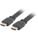 Lanberg HDMI kaabel, CA-HDMI-21CU-0018-BK, 1.8m, 18Gbit/s, 4K 60Hz, 3D, HDR, ARC, kullatud pistikud
