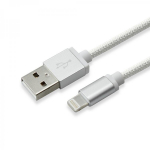 Sbox USB kaabel IPH7-S, 1,5 m, 2.0, 480 Mbit/s, USB A, Lightning, H&otilde;be, Mees, Sirge, Pakend, 1 tk