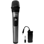 Media-Tech Traadita mikrofon MT398, 20m, 2.4GHz, 3.5mm, 6.3mm, AA patareid, USB-C laadimine, LCD ekraan
