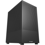 Fsp Korpus S110-B, 1 x 2.5"; 2 x 3.5", 4, micro ATX, 120mm ventilaatorid, must