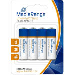 Mediarange Aku AA MRBAT154, 1.5V, 2900mAh, 4 tk, raskusmetallideta, silindriline