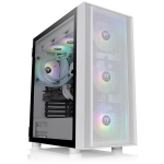 Thermaltake Arvutikorpus H570 Tempered Glass CA-1T9-00M6WN-01, valge, 487x216x463,6mm, 3x120mm ARGB ventilaatorit, 6 ketta pesa