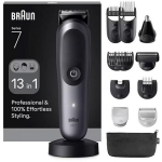 Braun All-in-One Series 7 AIO7560 trimmer, 14 pikkuse sammu, 0.5-21mm, 120min, juhtmeta, veekindel, Li-Ion aku