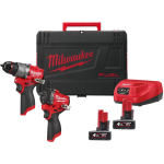 Milwaukee M12 FPP2X2-402X 4933498741, 12V, 2x4Ah, l&ouml;&ouml;kpuur, l&ouml;&ouml;kmutterkeeraja 1/2", laadija, HD Box