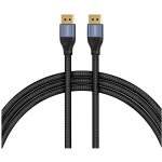 Savio CL-210 DisplayPort kaabel, 2 m, must, DisplayPort emas pistikud