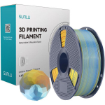 Sunlu PLA+ Silk FC Blu Pur, 1.23 g/cm&sup3;, 164 &deg;C, 50&plusmn;4 MPa, 78&plusmn;5 MPa, 11&plusmn;3%, 78&plusmn;5 kJ/m&sup2;, 57&plusmn;3 &deg;C, 54 &deg;C, 7&plusmn;2.5 g/10 min