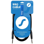 SSQ SS-1449 kaabel Jack Mono - Jack Mono 5 m, 6,3 mm, vask, 0,23 mm&sup2;, 6 mm, must