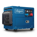 Generaator 5000 W, SCHEPPACH, 5906222903, 418 cc, 7,7 hj, elektriline starter