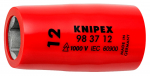 Hexagonāla uzgriežņu atslēga, KNIPEX, 98 37 12, 12 mm S platums, hromēta, DIN EN 60900 standarts