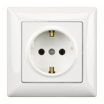 Visage  Kontaktligzda ar sazemējumu, zem apmetuma balts, 01281100-100115, G&Uuml;NSAN