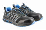 Darba apavi WARNOW RIPSTOP S1PL SR FO HOGERT HT5K574-44, melni/zili, izmērs 44