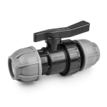 PN10 Vārsts 25mm / 25mm PE caurulēm, BRADAS, DSRA10V2525