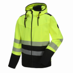Kergesti n&auml;htav softshell jakk, CL2, kollane/must, S, PESSO, LEO_HVG-S, EN ISO 20471:2013+A1:2016 2