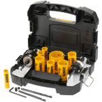 Dewalt Bi-Metal augurite komplekt DT90356-QZ 13 tk, 16mm-51mm, 44mm paksus, kiire pistiku v&auml;ljav&otilde;tt, pikem eluiga