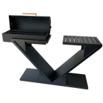 Besk Grill 9148945, 170cm x 400cm x 110cm, 80cm, 60cm, 130cm, matt must teras, integreeritud termomeeter