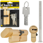 Keltin Luku silindri sisestus nupuga K02642, 30/30G mm, 3 v&otilde;tit, alumiinium, ZnAl sulam, 25000 ts&uuml;klit
