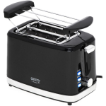Camry Toaster CR 3218, 750 W, 2 pesa, Plastikkorpus, Must, Peatamisnupp, Sulatamisfunktsioon
