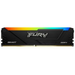 Kingston FURY Beast m&auml;lu moodul KF436C18BB2A/32, 32 GB, 3600 MT/s, DDR4, CL18, 288-pin DIMM, RGB valgustus