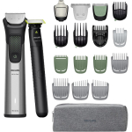 Philips K&otilde;ik-&uuml;hes juukse trimmer MG9557/15, 27 pikkuse seadistust, juhtmevaba, veekindel, must/h&otilde;be
