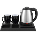 Adler Hotelli veekeetja AD 1354, 1.2 L, 1500 W, must, terasest, 2 tassi 320 ml, automaatne v&auml;ljal&uuml;litus