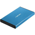 Natec HDD korpus NKZ-1280, 6 Gbit/s, 4 TB, 2.5", USB 3.0, 1 ketta tugi, alumiinium, sinine