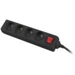 Lanberg pikendus PS1-04E-0150-BK, 1,5m, 4 pesa, l&uuml;litiga, laste kaitse