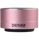 Denver Bluetooth k&otilde;lar BTS-32 Pink, 3 W, 10 m, Alumiinium, Roosa, 400 mAh, 3 h, Integreeritud aku, Jah, Jah