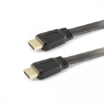Sbox HDMI kaabel HDMI-FLAT-15B/R, 1,5m, 3840x2160 (4K) 30Hz, 10,2 Gbit/s, 24K kullatud pistikud, Ethernet, ARC, CEC, must