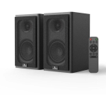 Laudberg XS1B raamaturiiuli k&otilde;larid, 80W, must, 4 tolli madalsagedus, 1 tolli k&otilde;rgsagedus, Bluetooth 5.3, RCA, USB DAC