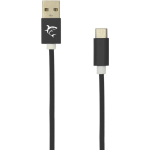 White Shark ADDER kaabel USB-A M, TYPE-C M, 2m, 480 Mbps, 22 AWG, punutud kaabel, 3.5mm