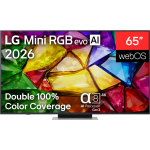 LG 65MRGB87B3B teler, 65" 164cm, 4K UHD, Mini RGB, webOS, nutitele, 3 HDMI, 1 USB, DVB-T2/C/S2, must