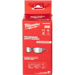 Milwaukee 4932498366 kaitseprillid, 1 tk, h&otilde;bepeegel l&auml;&auml;ts, must raam, kriimustuskindel, EN 172, 0.04kg