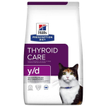 Hill'S Thyroid Care y/d 610385, kuiv kassitoit, 3kg, 33.5% valku, 22% rasva, 0.9% kiudaineid, 6.1% tuhka, suhkruvaba