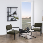 Sienas plaukts SEAFORD 75x20xH91cm, melns AC80885 Allit