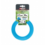 Kvadrātveida zāles pļau&scaron;anas aukla, 2.7 mm bieza, 15 m, AW70130, AWTOOLS