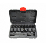1/2" HEX IMPACT SOCKET BIT 15 gab. CrMo tērauds, melna oksīda apdare, AW38680BL, AWTOOLS