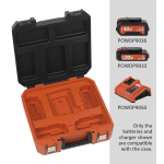 Aku kast Dual Power, POWERPLUS, POWDPTB05, 350 x 120 x 345 mm, mahutab kuni 4 akut