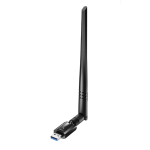 AirMax AC1300 Divu Joslu WiFi USB Adapteris USB 3.0 Antena Augsta Ienesība Melns Cudy WU1400