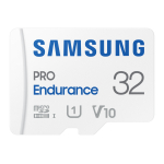 microSDHC m&auml;lukaart 32 GB UHS I U1 V10 Class 10 koos SD adapteriga PRO Endurance MB-MJ32KA/EU Valge Samsung