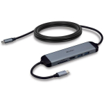Lindy dokkimisjaam 43326, 1 HDMI, 1 USB-C, 2 USB 3.2, 1 SD, 1 microSD, 4K tugi, 1.4m 60W kaabel