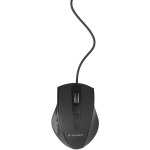 Gembird pele MUS-4B-02, USB, 1200 DPI, 4 pogas, optiskā, melna, ergonomisks dizains, kabelis