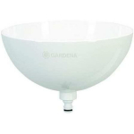 Gardena Rippuv lillepott 4078500054553, &Oslash; 25 cm, k&otilde;rgus 20 cm, klaas/kiud, valge v&auml;rv, v&auml;listingimustes taimed, 24 kuu garantii