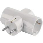Emos Mitmed pistikud P00242, 3x2P+PE, 2300W, IP20, valge, plastmass, 1 tk, riputatav