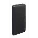 Gembird Power Bank akumulator PB10-02, 10000 mAh, 2 x USB-AF, 12 W, Li-Poly, must, l&uuml;hise kaitse, LED indikaator