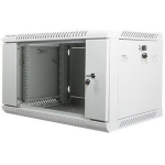 Lanberg 19" seinakapp 6U/600x450 klaasuks WF01-6406-10S, 6U, 60kg, IP20, hall, kvaliteetne teras