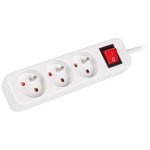 Lanberg Pikendus PS1-03E-0300-W, 3m, 3xCEE 7/5, 2500W, l&uuml;liti
