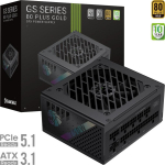 Gamemax toiteplokk GS 750G, 750 W, SFX, t&auml;ielikult modulaarsed, 1 x 24 pin ATX, 2 x 8 pin, 3 x PCIe, 4 x SATA, 3 x PATA