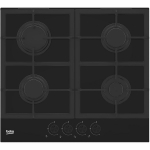 Beko Gaasipliit HILG642C5SB, 4 tsooni, 2900 W, 1800 W, 1000 W, 7400 W, 220-240 V, 50 Hz, valge